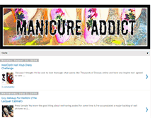 Tablet Screenshot of manicureaddict.com